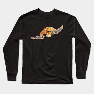 Sea Turtle Swimming Towards You Long Sleeve T-Shirt